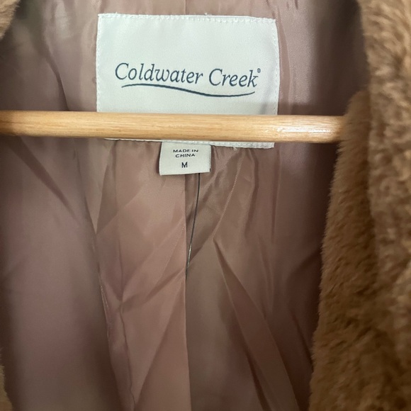Plush Coat from Coldwater Creek. Sz medium, worn twice. Too big. wear sz 8/10 - Picture 4 of 4